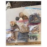 Lot of Rocks, Pebbles and Corks