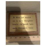 If God had Wanted.... Plaque