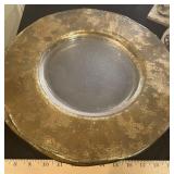 6 Heavy Gold Rimmed Charger