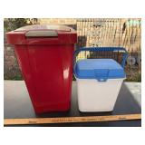 2 Plastic Containers