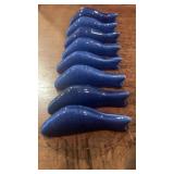 Set of 8 Ceramic Fish Chopstick Rests
