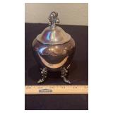 Silverplate Footed Bowl with Lid