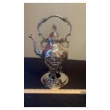 SIlverplate Tea Kettle with Warming Stand