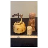 Beehive Coil Candle and 2 Candles