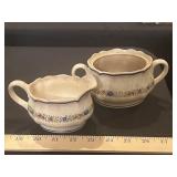 1920-30s Royal Doulton 'Stella' Cream & Sugar Set