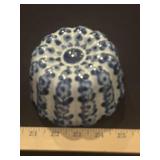 Blue and White Ceramic Dish