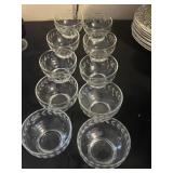 10 Anchor Hocking 'Laurel' Sherbet Bowls