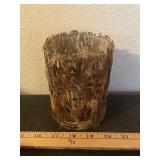 Feather Covered Candle Dish
