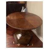 Solid Wood Pedestal  Side Table