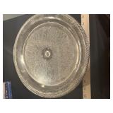 Pedestal Etched Cake Platter