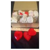 1988 Fitz & Floyd Heart Candles- Set of 10