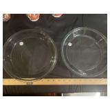 2 Glass Pie Plates