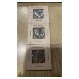 Set of 3 USA Proof Quarters, 1960, 1963, 1963