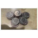 Lot of 19 Kennedy Half Dollars, 1971