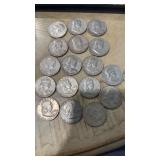 17- US Half Dollars (all D)