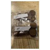 Lot of 1910s  and 1920s Pennies