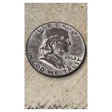 1962 US Franklin Half Dollar