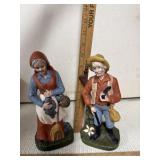 Man and Woman Farmer Figurine
