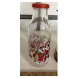 Christmas Cow Milk Bottle