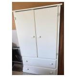 White 2 Door Cabinet with 2 Drawers