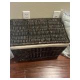 Lined Wicker Basket