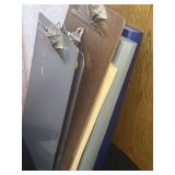 Lot of Clip Boards and File Boxes