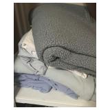 Lot of Blankets and Linens