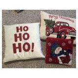 Lot of Holiday Pillows