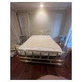 Electric Adjustable Bed, Brass Head & Foot Boards