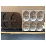 Santa and Heart Cake Pan