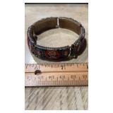 Vtg. Chinese/Tibetan Style Panel Bracelet