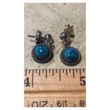 Stering and Turquoise Earrings