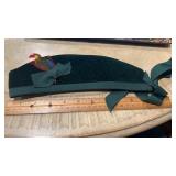 Vintage Green Felt Beret