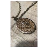 Vtg. 1928 Locket on Long Chain