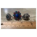3 Adjustable Fashion Rings