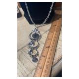 Vtg. Sarah Coventry Long Dangle Necklace