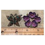 2 Vtg. Brooches