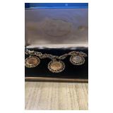 Vtg. Three Coins in the Fountain Bracelet .