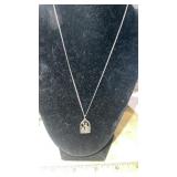 Sterling Marked Chain and Pendant
