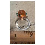 Handblown Glass Ring, Size 5