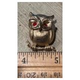 Vtg. Sarah Coventry Owl Brooch, glasses lift