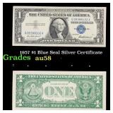 1957 $1 Blue Seal Silver Certificate Grades Choice