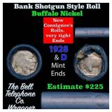 Buffalo Nickel Shotgun Roll in Old Bank Style 