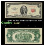 1953B $2 Red Seal United States Note Grades Select