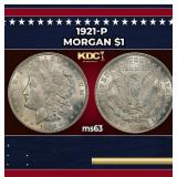 1921-p Morgan Dollar $1 Grades ms63