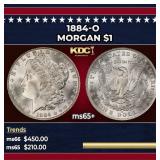 1884-o Morgan Dollar $1 Grades ms65+