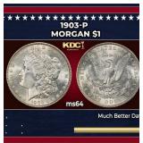 1903-p Morgan Dollar $1 Grades ms64