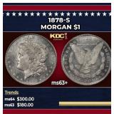 1878-s Morgan Dollar $1 Grades ms63+