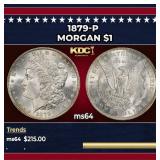 1879-p Morgan Dollar $1 Grades ms64