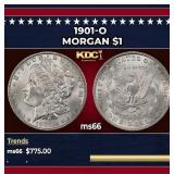 1901-o Morgan Dollar $1 Grades ms66